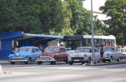 sinal fechado em Cuba